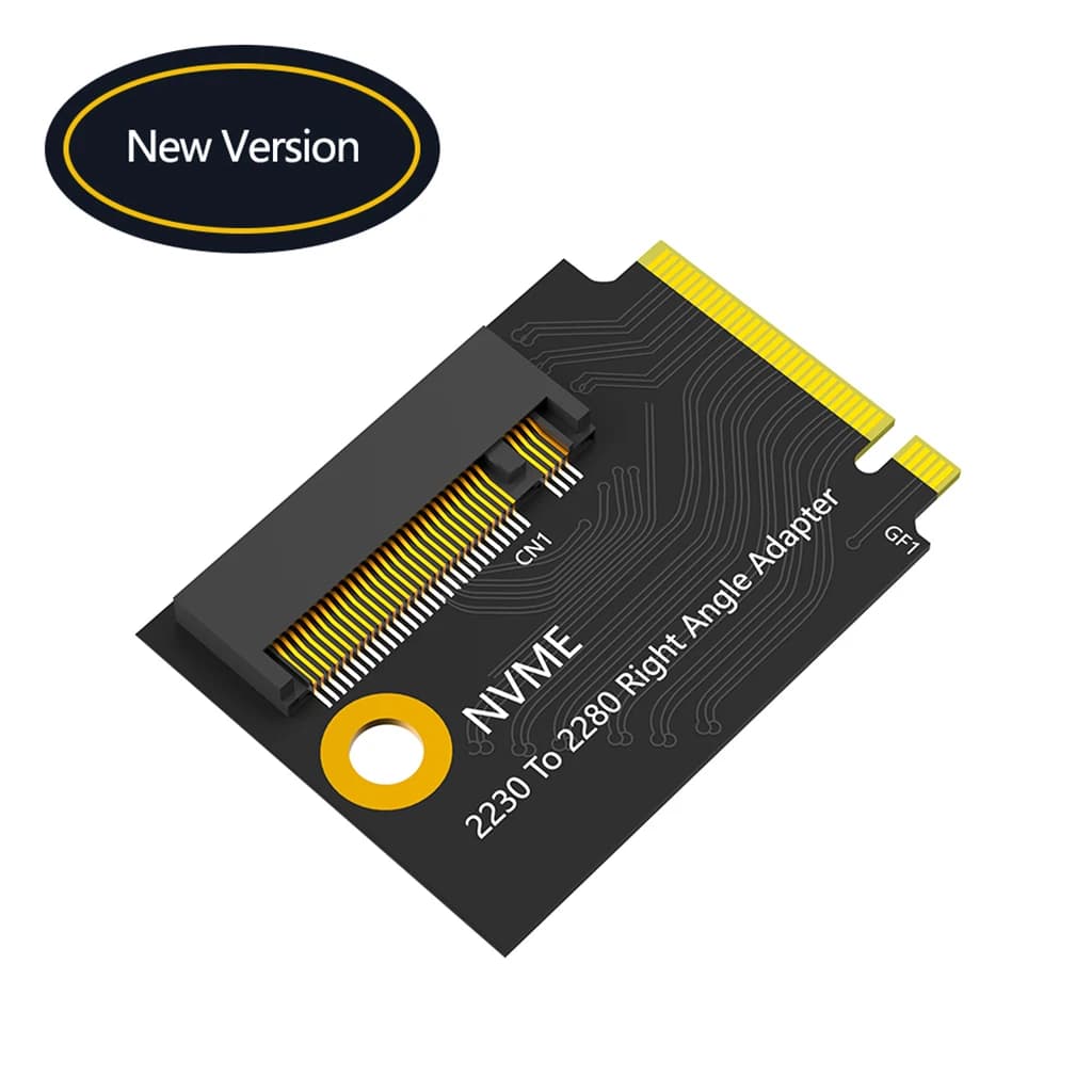 Per Rog Ally Conversione portatile Scheda di espansione disco rigido SSD da 2230 a 2280 per scheda adattatore ad angolo retto NVME M-Key M.2 PCIE4.0