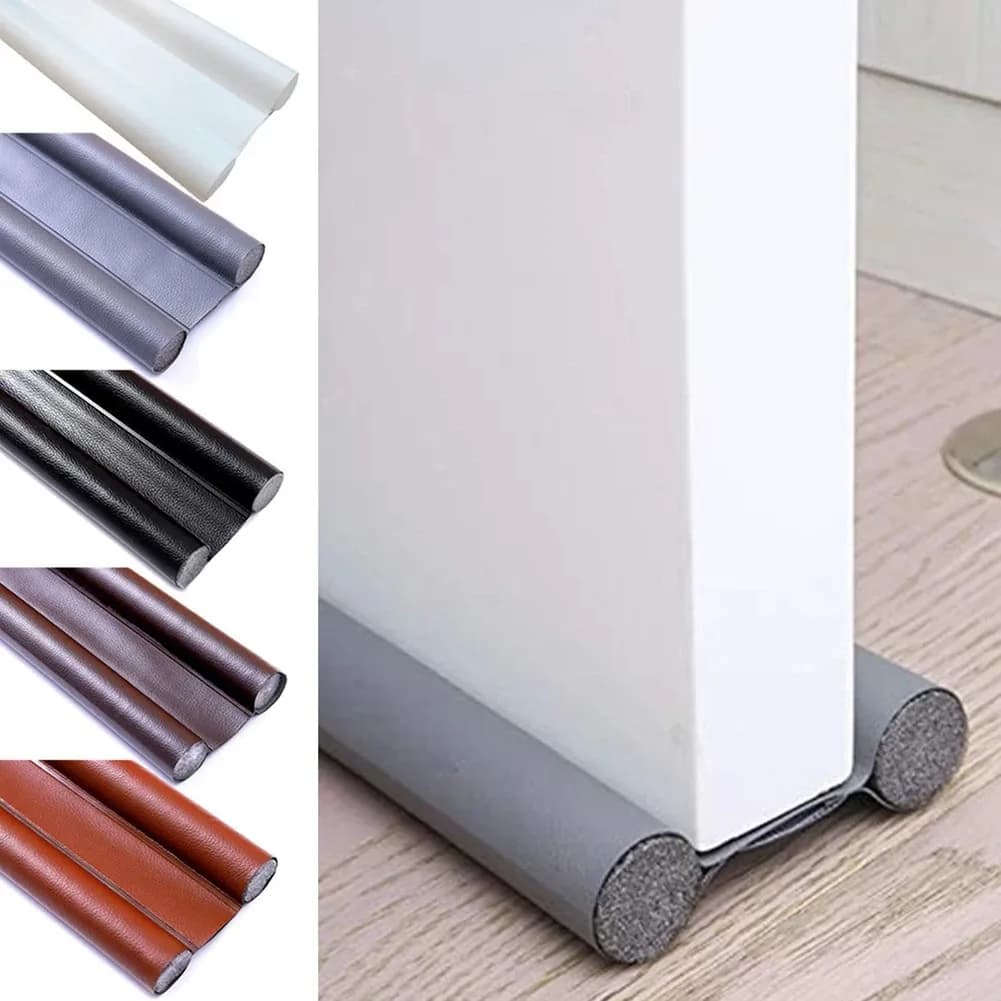 1PC 96cm/37.79inch Foam Door Bottom Seal Bedroom Acoustic Warmer Draft Stopper Cuttable Double Layer Draft Stopper Dust