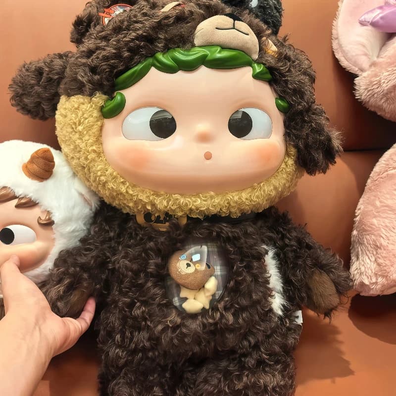 Autentico Peluche Heyone Ozai Orso della Grotta, Statuetta Trendy Simile al Gomma, Grande Peluche Decorativo da Tavolo, Regalo