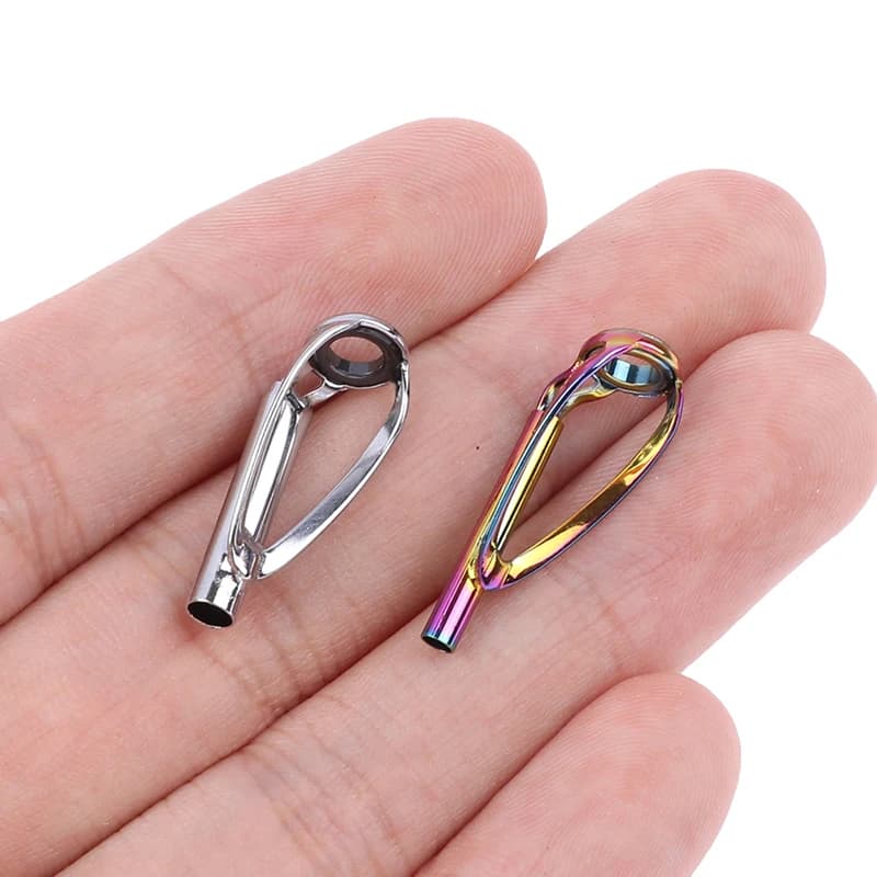 Fishing rod Top guides Free of tangle Top Tips Kit repair rod DIY construction rings for eyes Guias de fishing rod guides