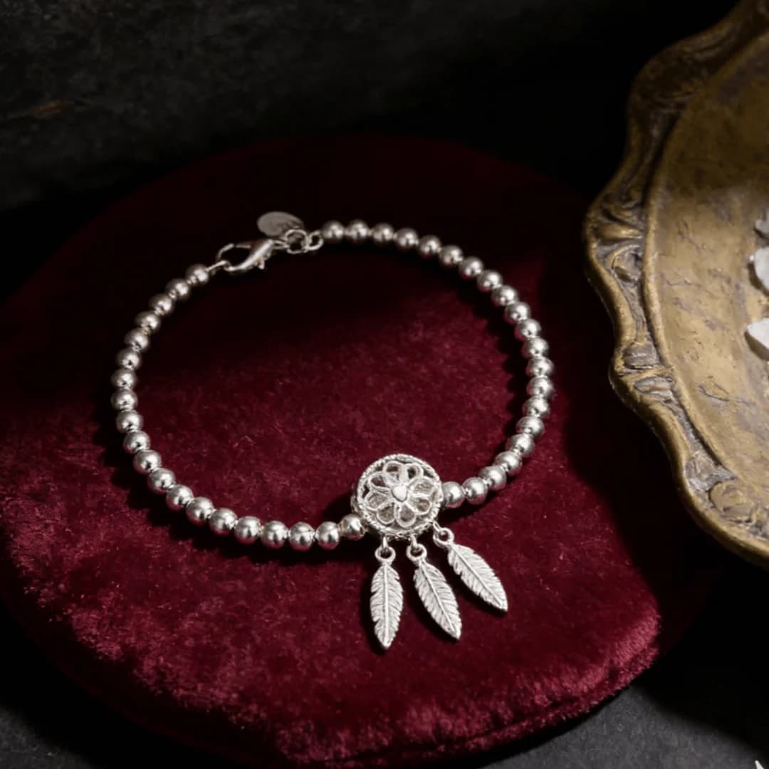 Luxury designer 925 Sterling Silver creative dream catcher Bracelets for Women fashion Party Wedding streetwear Jewelry gifts