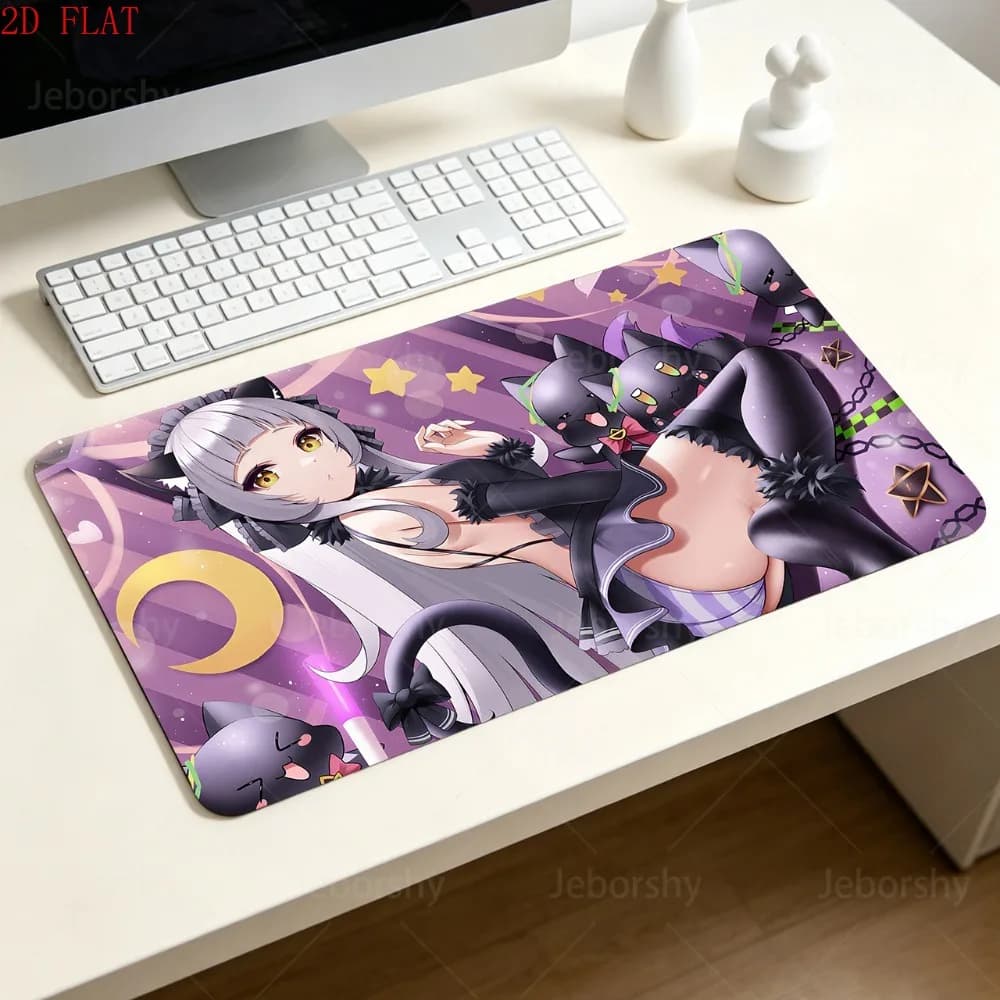 Hololive Murasaki Shion Gaming Mouse Pad Anime Desk Mat Non-slip for PC Laptop Gamer Home Decor