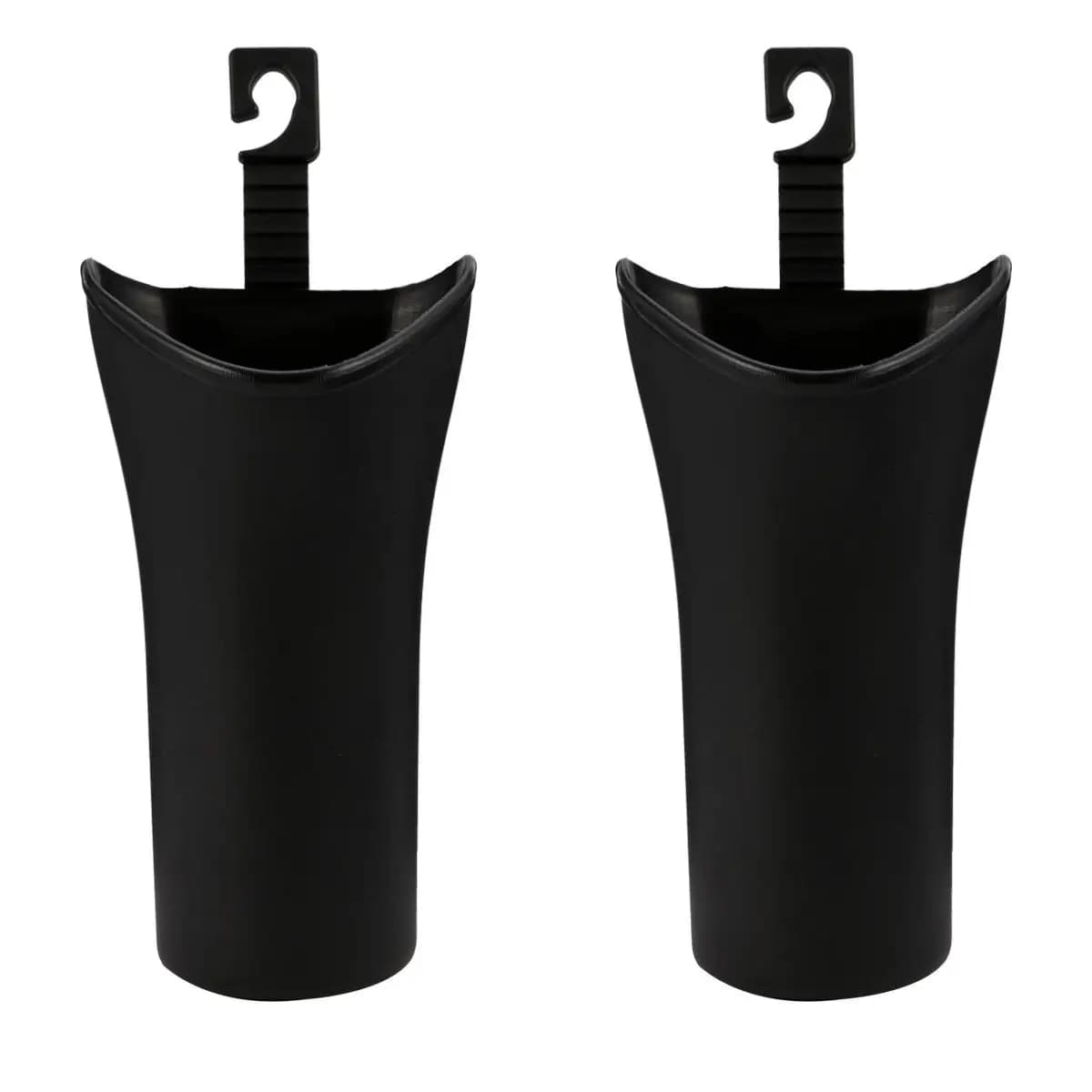 2 Pezzi Portaombrelli per Auto, Contenitore Portatile in Plastica di Grande Diametro, Bidone per Rifiuti, Organizer per Sedile Posteriore Auto