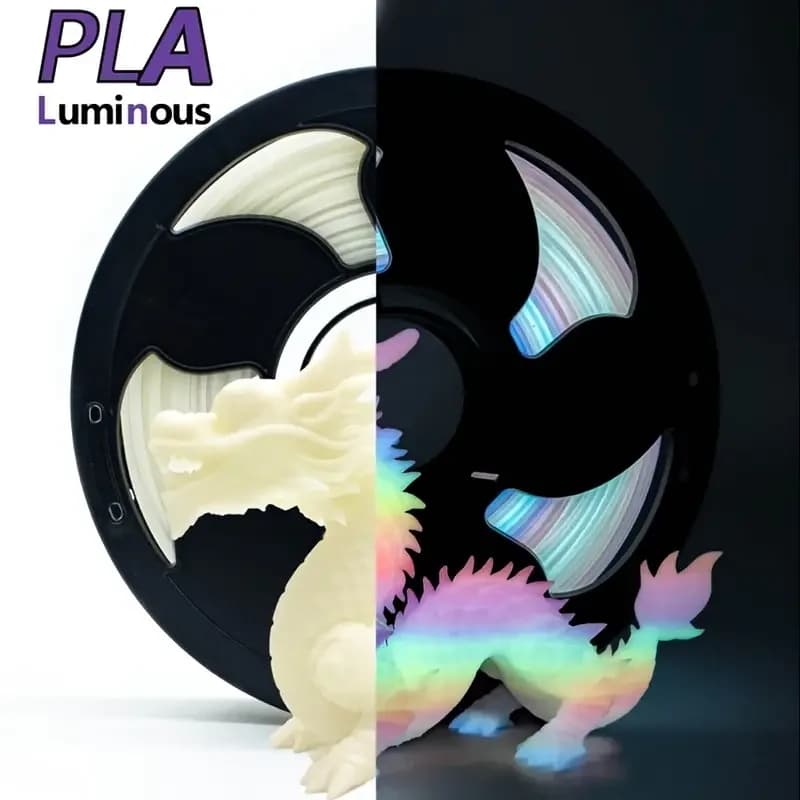 Fluorescent Multicolor Filament, Rainbow, Filament PLA 1,75 mm, 3D Printer Filament Set