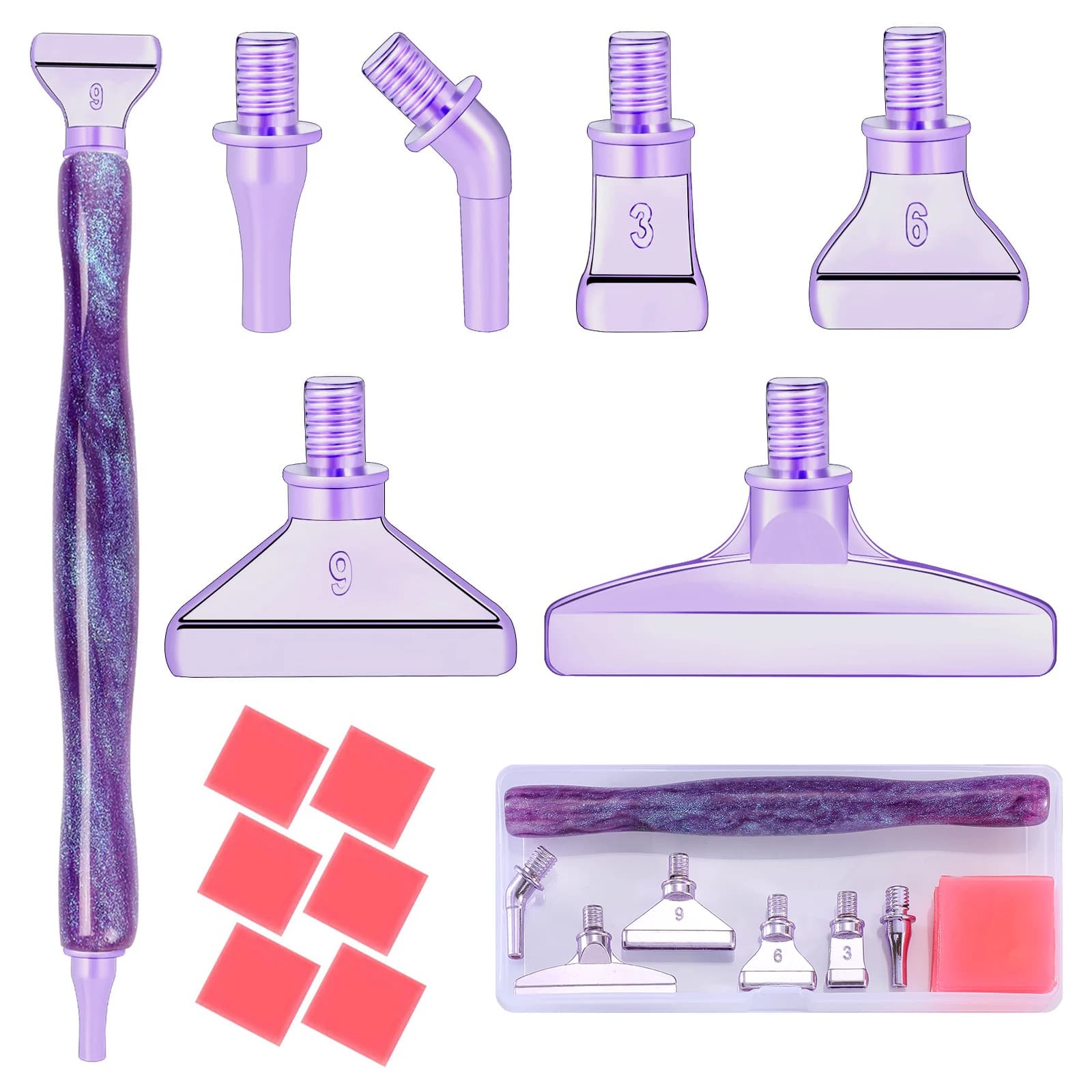 Eco-friendly Resin 5D Diamond Painting Pen lega di ricambio Pen Heads Point Drill Pens ricamo Cross Stitch Craft Nail Art