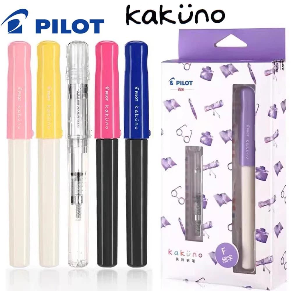 Japan PILOT Fountain Pen KAKUNO Masashi Adult Child Students Practice Calligraphy Special Learning Stationery Pens for Writing