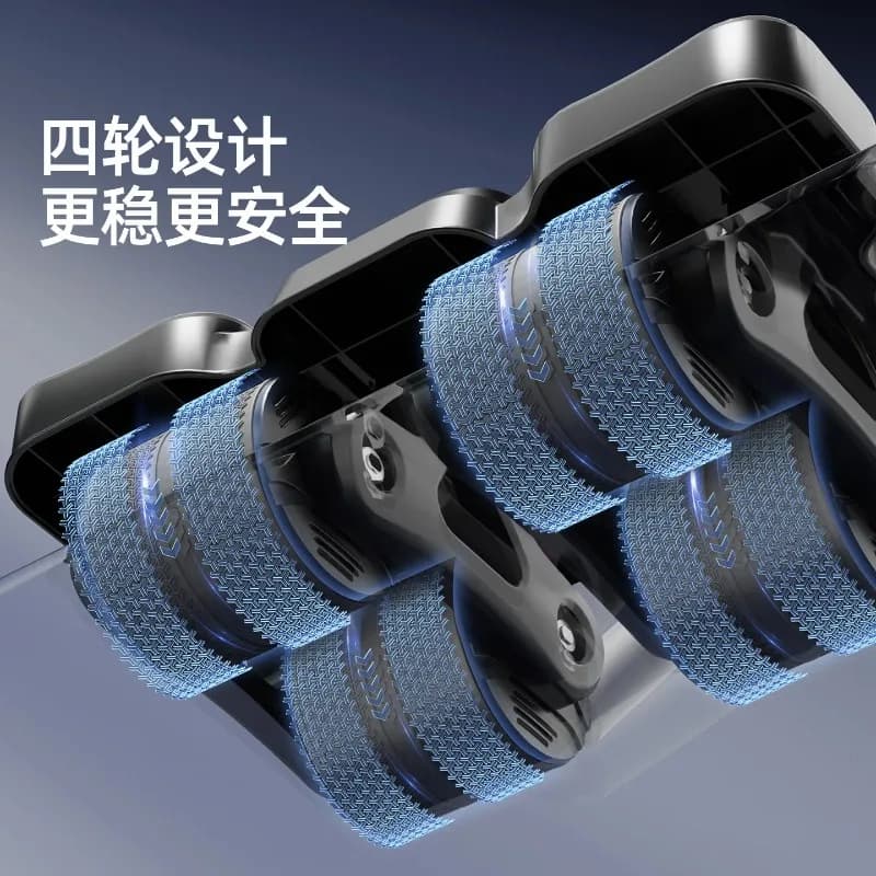 New 4‑Wheel Auto‑Rebound Ab Roller, Slim Belly & Abdominal Muscle Training Tool for Home Sports Fitness Core Strength Workout