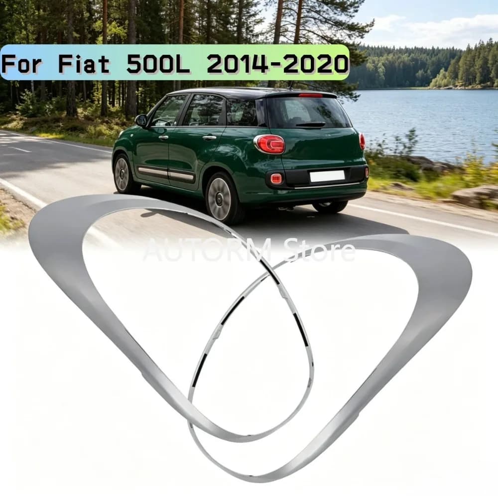 Anello di rivestimento cromato argento per fanale posteriore Fiat 500L 2014-2020, ricambio 68235995AA 68235996AA