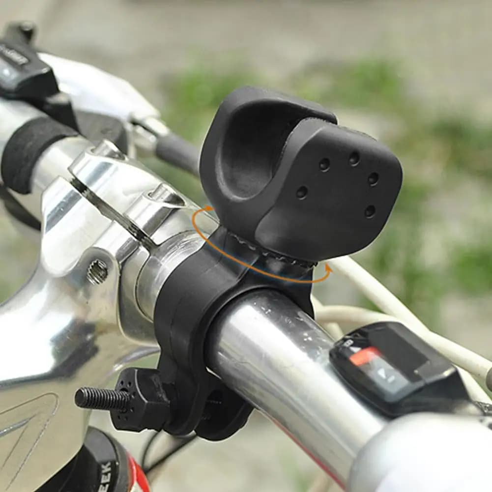 Supporto Rotante per Luce LED da Bicicletta, Clip di Fissaggio per Torcia, Montaggio per Manubrio Bici