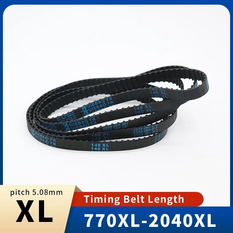 Cinghia dentata XL 770XL-2040XL Passo cinghia XL = 5,08 mm Larghezza cinghia XL 6 mm 8 mm 10 mm 13 mm 15 mm 20 mm Incisione laser Cinghia dentata CNC XL
