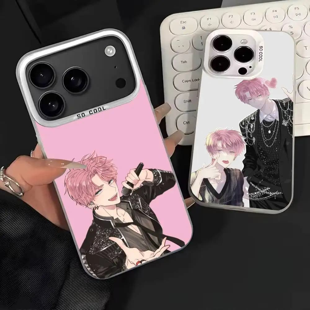 Cover per telefono Tamon's B-Side per iPhone 17, 16, 15, 14, 13, 12, 11, Mini, Pro, E, MAX, bianca opaca effetto caramella
