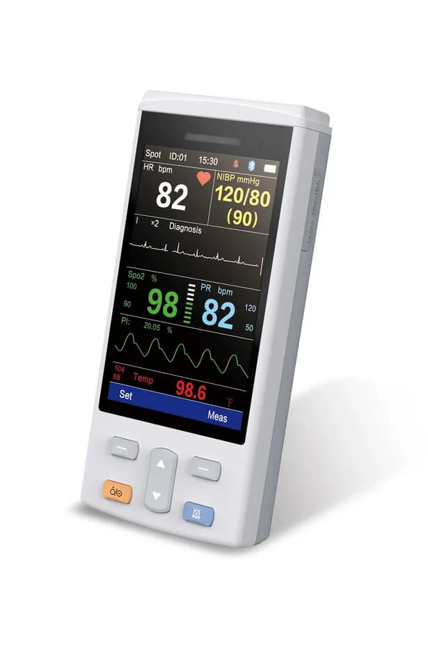 Vet Use Blood Pressure Monitor Handheld Mini Portable Pulse Oximeters SPO2 ,ECG,NIBP,Temperature ,Animal Veterinary monitor