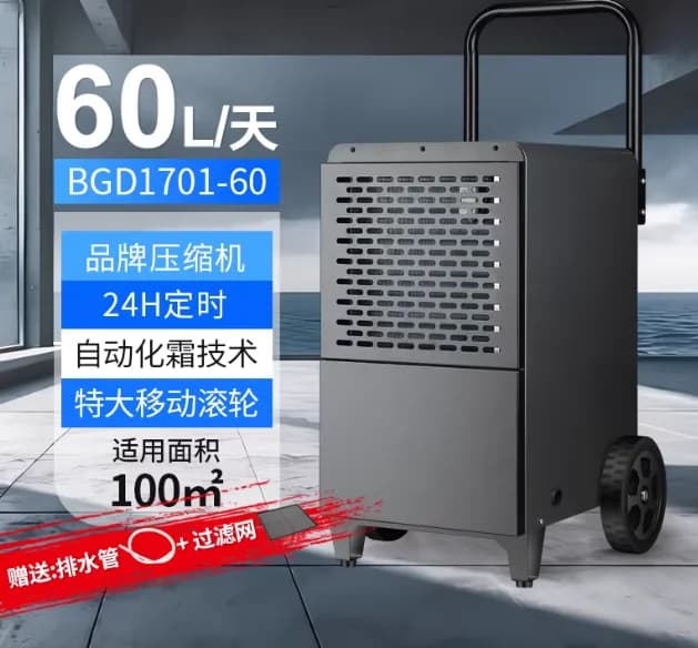 Deumidificatore per Seminterrato e Magazzino 700W, 60L/Giorno