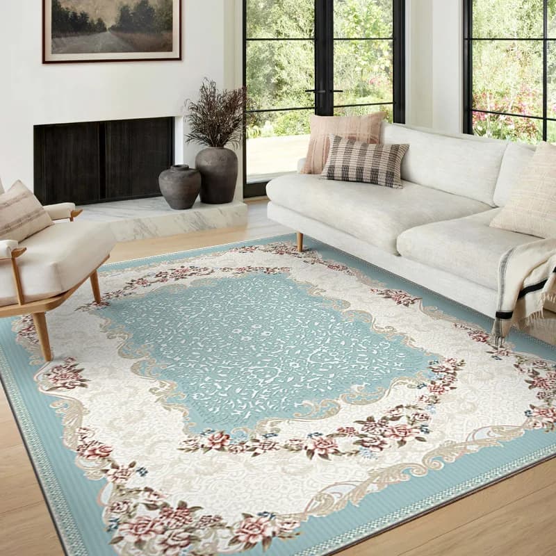 Moroccan Persian Large Carpet Living Room American Style Area Rugs Vintage Bedroom Sofa Coffee Table Hallway Anti-slip Floor Mat