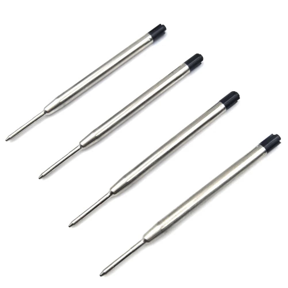 20 pezzi ricariche per penne a inchiostro gel nero punta metallica da 1 mm flusso liscio a tenuta stagna per scarabocchi artigianali scrapbooking ricariche di inchiostro da disegno per penne