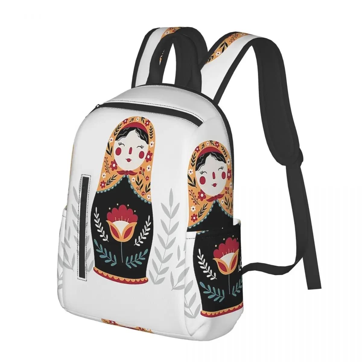 Matryoshka Russian Nesting Doll Student Backpack School Bag Hiking Travel Daypack for Boys Girls Bookbag Shoulder Bags