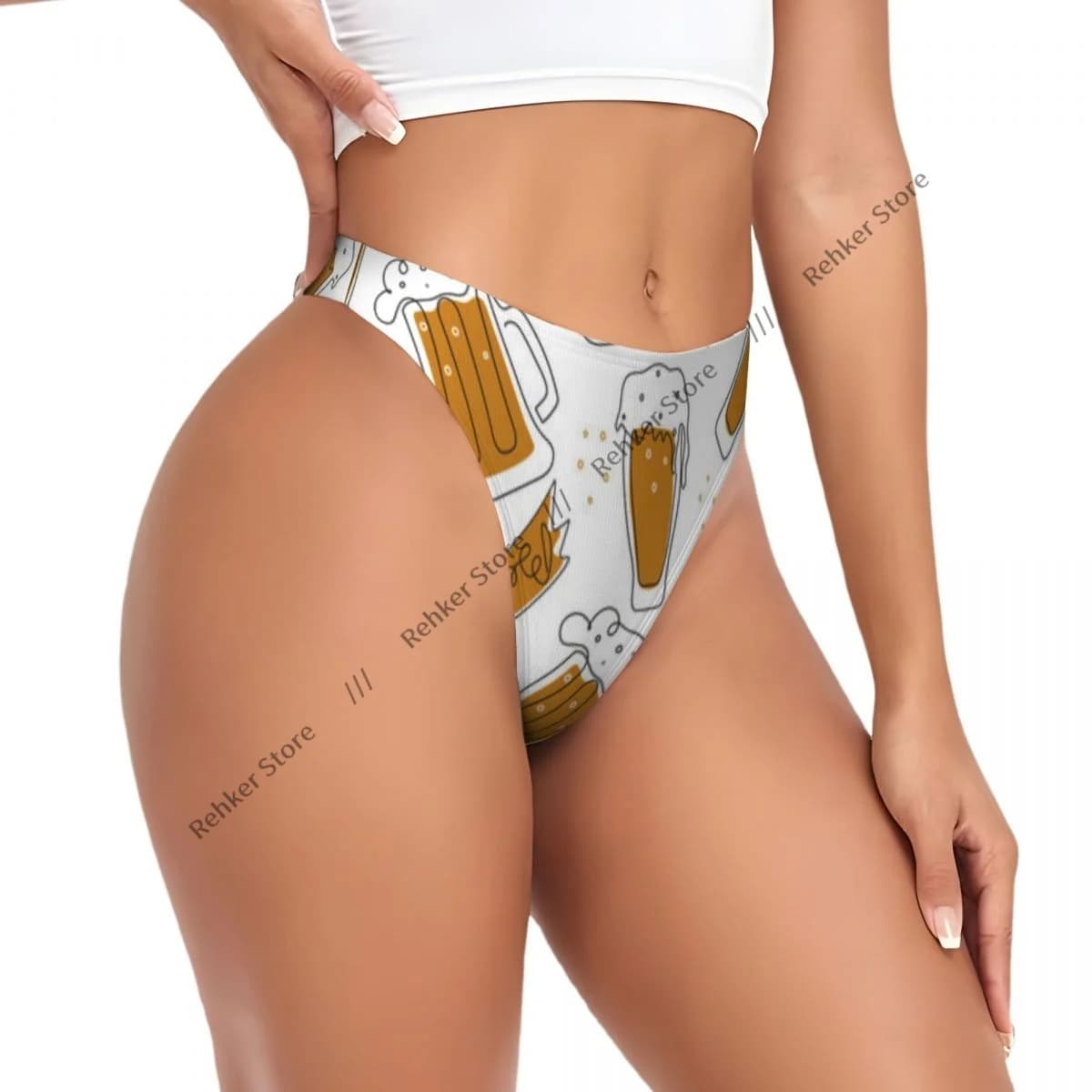 Intimo donna sexy Tazze da birra Art Perizoma Mutandine G-string