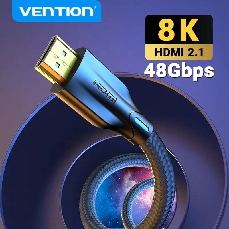 HDMI Vention compatible cable for Xbox Series X 2.1 cable compatible with HDMI 8K/60Hz 4K/120Hz for Xiaomi Mi Box PS5 HDR10 + 48Gbp