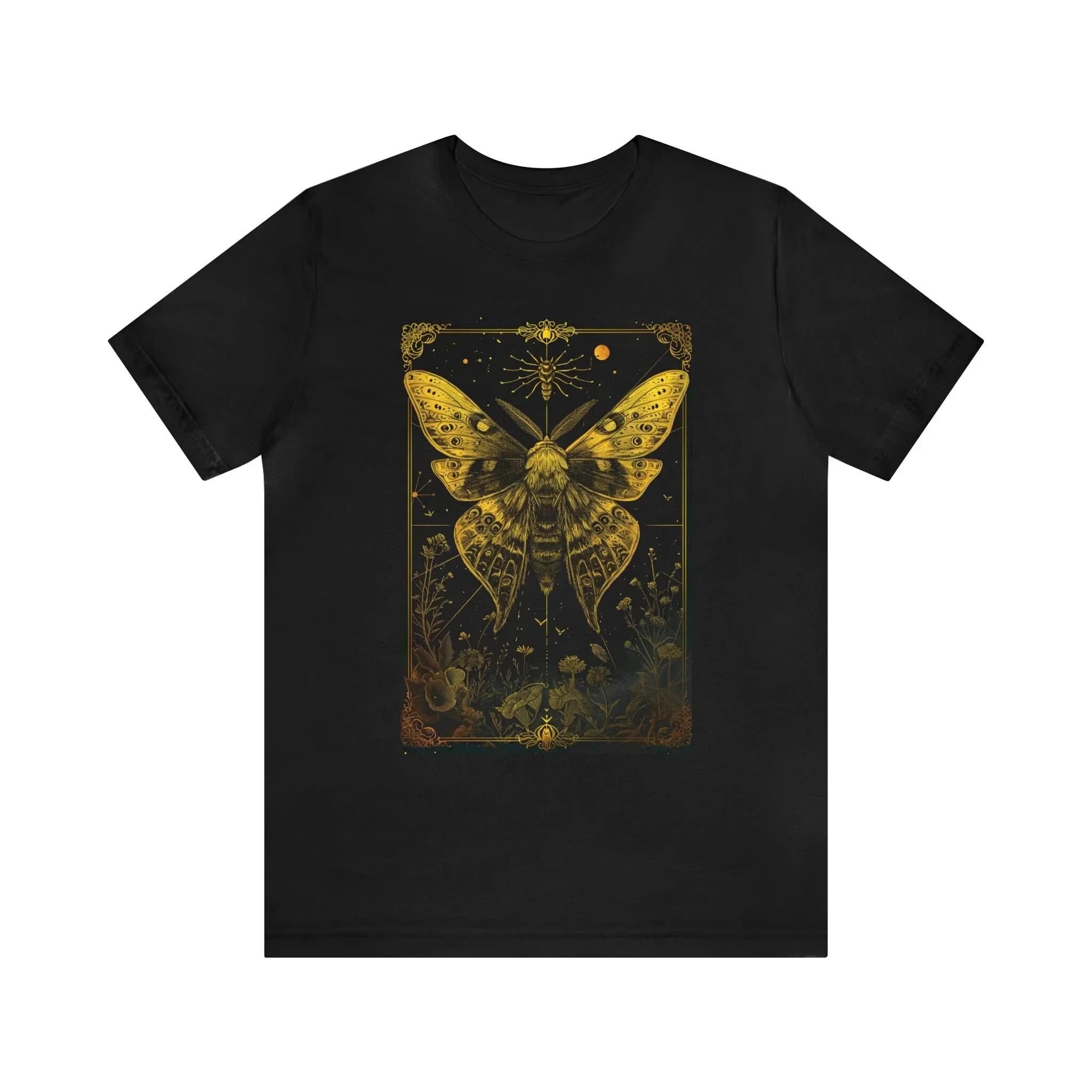 Maglietta con carta dei tarocchi Moth Gold