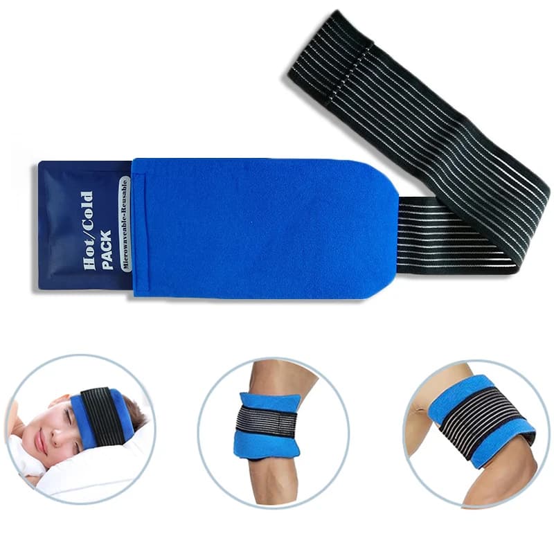 Impacchi di gel freddo con fascia elastica regolabile, impacchi di gel caldo/freddo per spalla, schiena, ginocchio, collo, caviglia