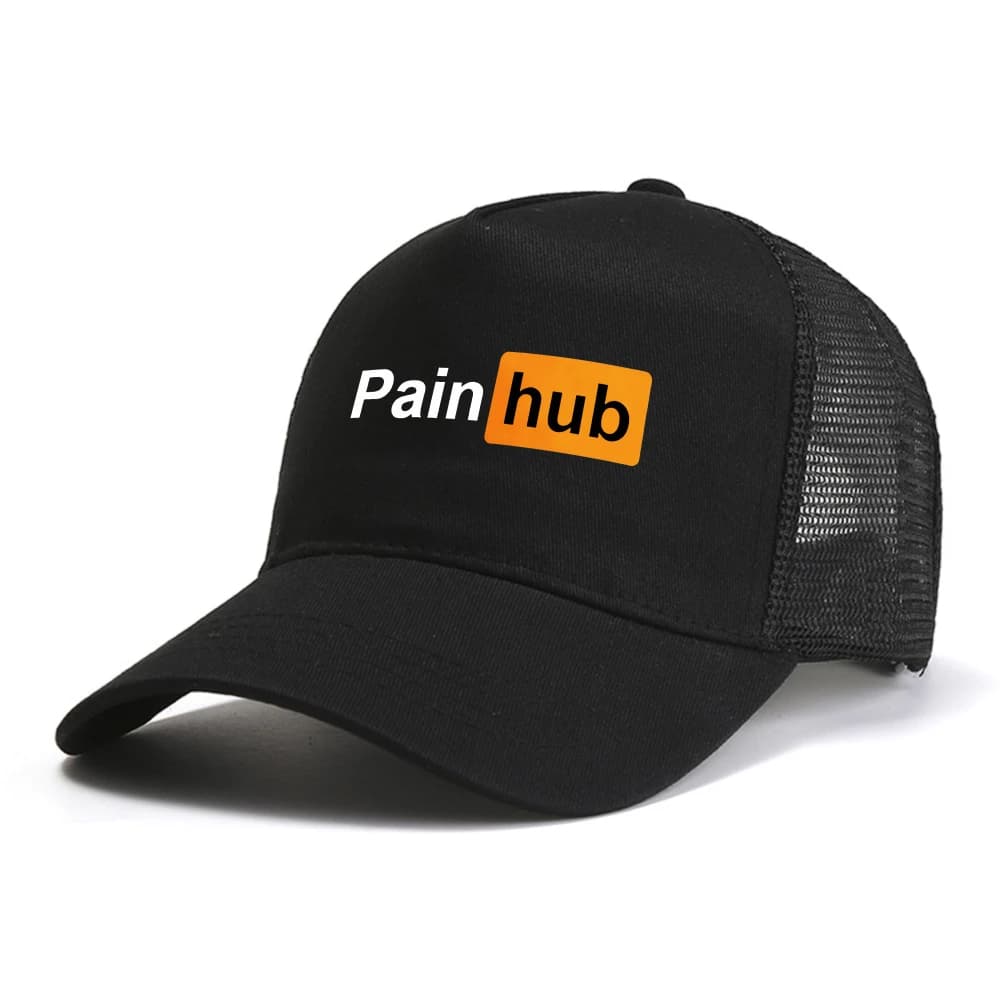 Painhub baseball cap male and female Summer couple visor caps Fashion mesh Breathable trucker hat