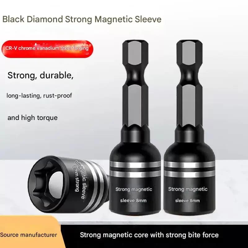 Set di punte da trapano esagonali magnetiche da 8 mm per trapani elettrici Elevata durezza per viti Chiodi a coda di rondine e piastrelle in acciaio