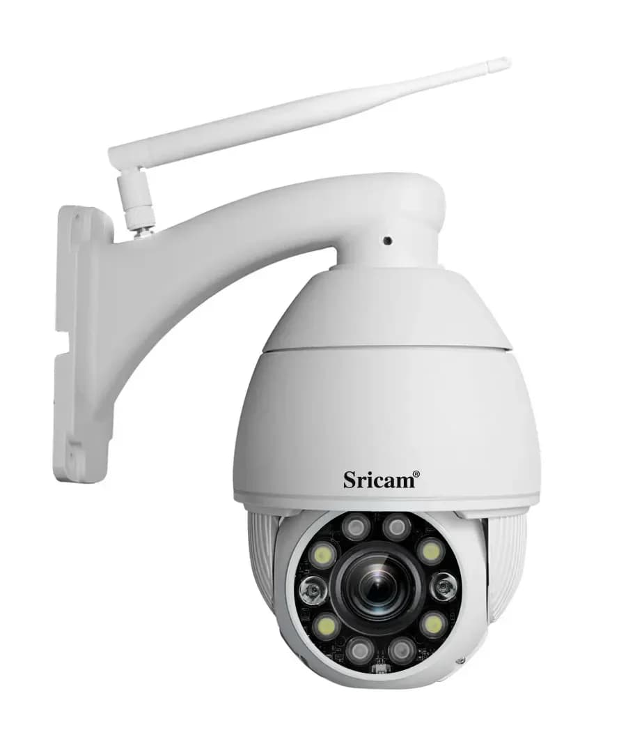 Telecamera WiFi PTZ HD SriHome 5MP Popolare per Esterni Impermeabile Telecamera IP SP008C Sistema di Sicurezza