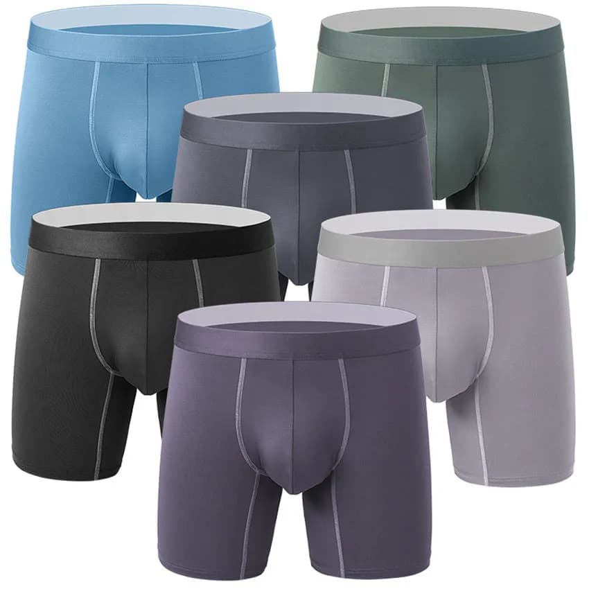 Intimo modale da uomo nuovo esteso boxer antiusura per gambe comodi pantaloncini sportivi X05