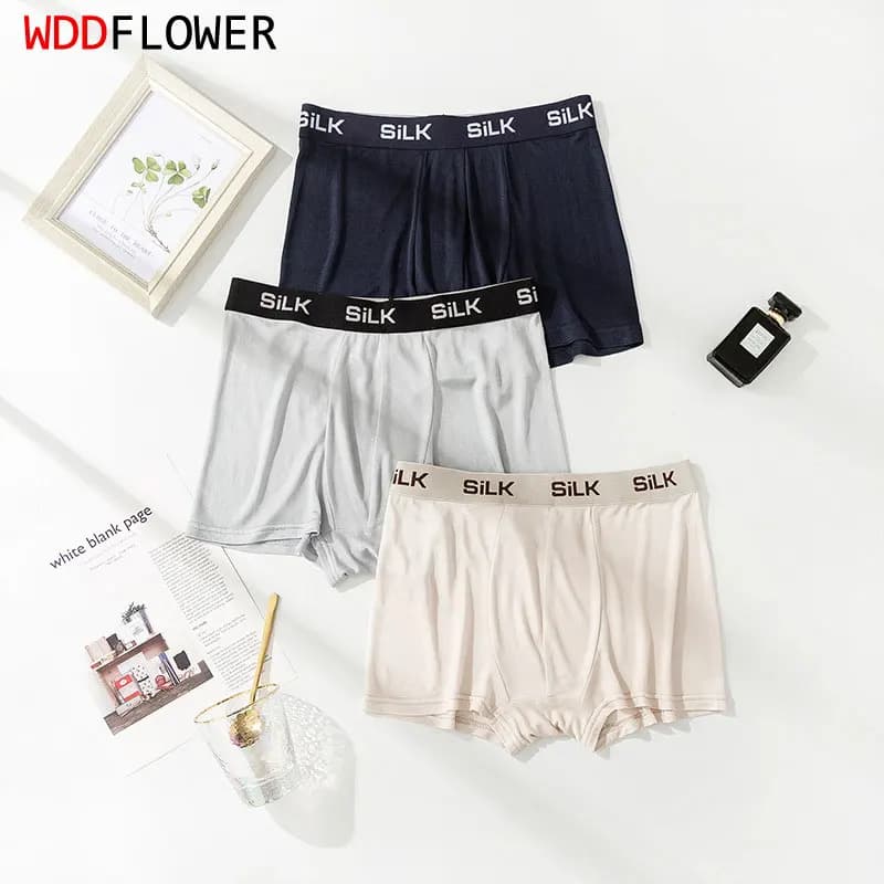 3 pack 100% Mulbrry Pure Men Underwear Boxer taglia L XL 2XL 3XL SG106