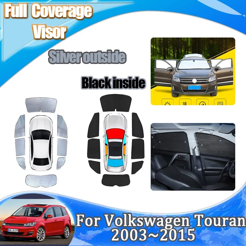 Per Volkswagen VW Touran T1 2003 ~ 2015 Finestra Laterale Parasole Finestra Parasole Isolamento Termico Parabrezza Anti-UV Accessori Auto