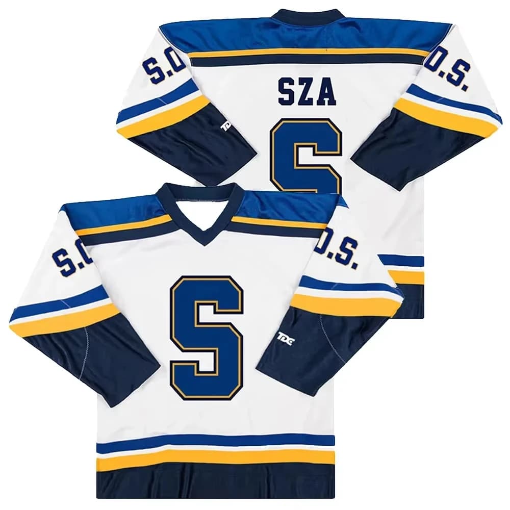 Maglietta SZA Jersey SOS Blind New Album Merch 2023 North American Tour T-shirt unisex a maniche lunghe con scollo a V per adulti/bambini