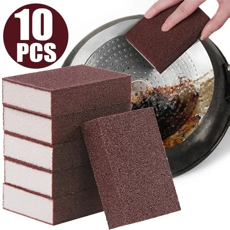5/10pcs Nano Spugna Gomme Magiche Carborundum Rimozione Ruggine Spugna di Pulizia Spazzola Pentola Da Cucina Piatto Rimozione Della Ruggine Smeriglio Pulito Rub