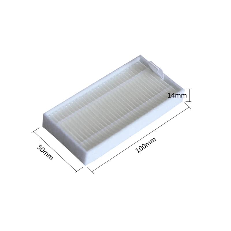 5 pz/lotto 100mm * 50mm * 14mm Robot aspirapolvere Filtro HEPA Robot Aspirapolvere Pezzi di Ricambio Accessori di Ricambio 100% nuovo