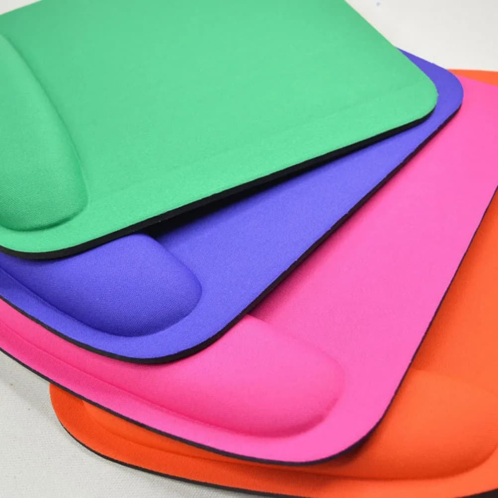 Tappetino per Mouse con Supporto per Polso in Gomma Antiscivolo Ergonomico Confortevole per Gaming e Ufficio Arancione Precisione di Tracciamento
