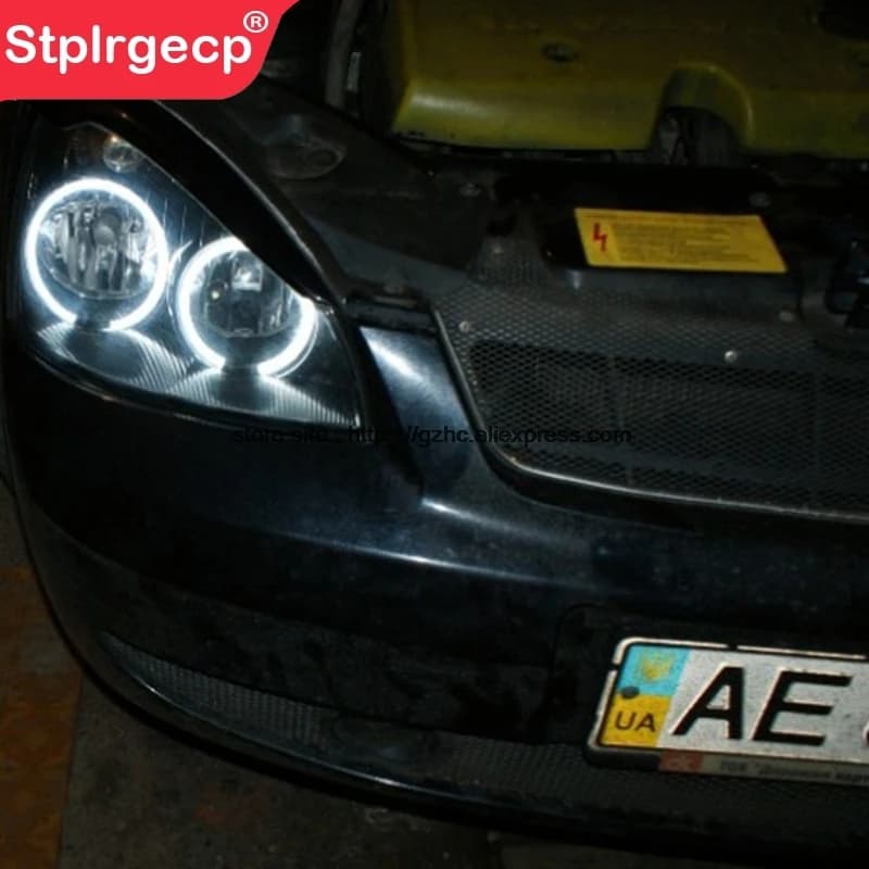 Per Lada Priora VAZ 2170 2171 2172 Ultra Bright Day Light DRL CCFL Angel Eyes Demon Eyes Kit anello bianco caldo