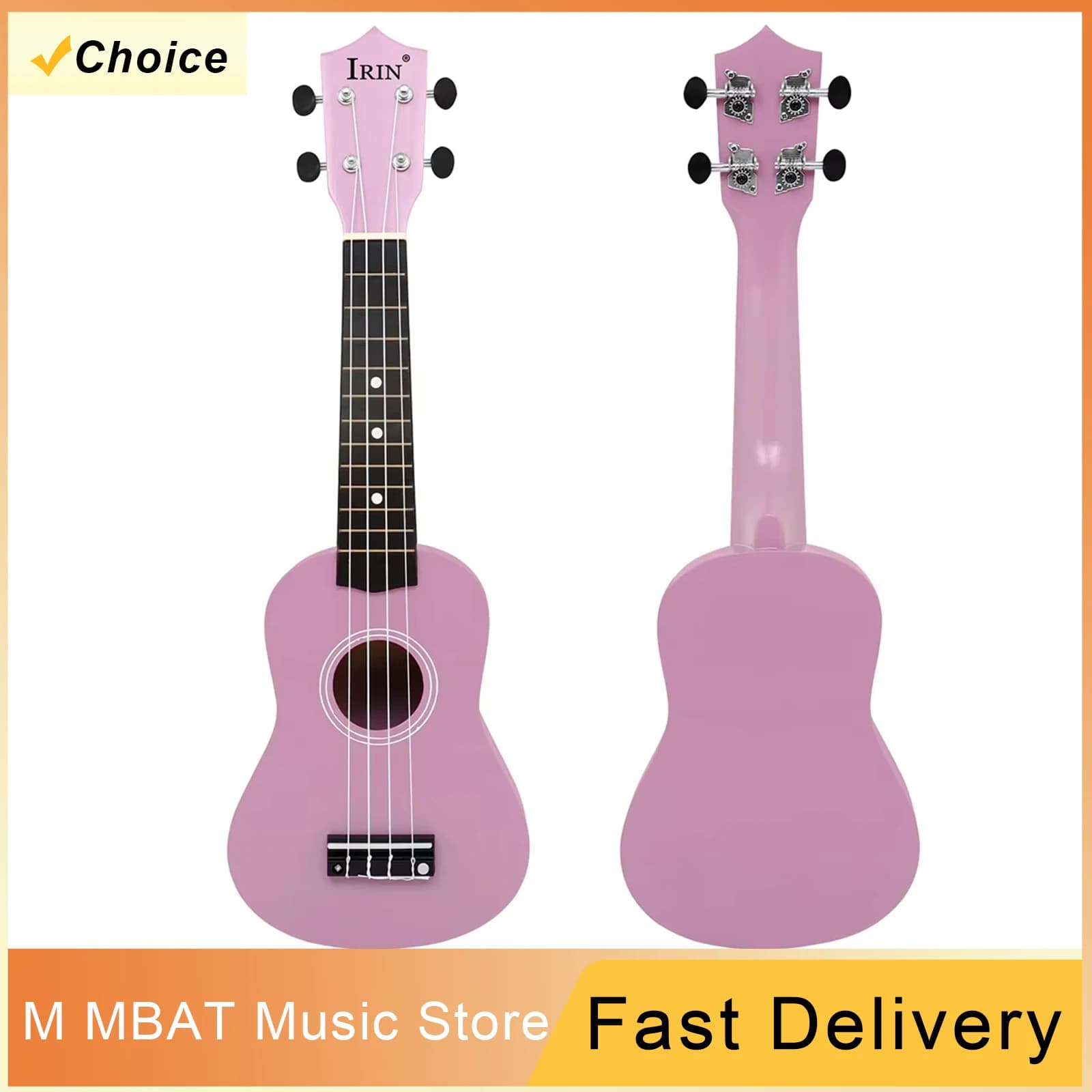 Pink Ukulele 21 Inch Beginner Ukulele Basswood Mini Guitarra 4 Strings Ukulele Guitar Plucking IMusical Instrument