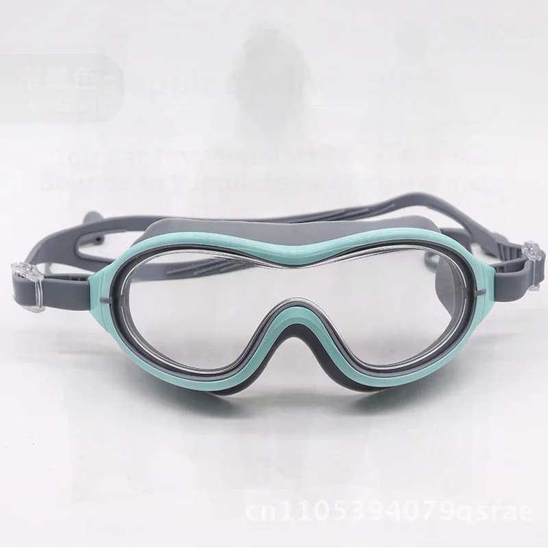 Adult HD Waterproof Swimwear Unisex Sub Glasses Lens for PC Swimming Supplies Blue Grey White Black
