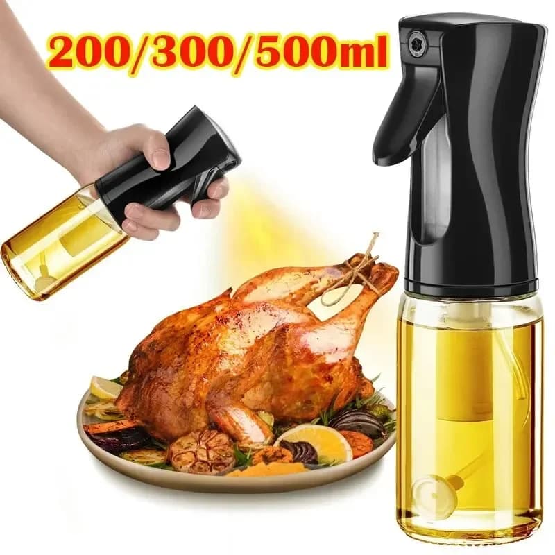 1 Pezzo Spruzzatore Olio da Cucina 200/300/500ML, Bottiglia Spray per Olio d'Oliva Commestibile, Nebulizzatore per Friggitrice ad Aria