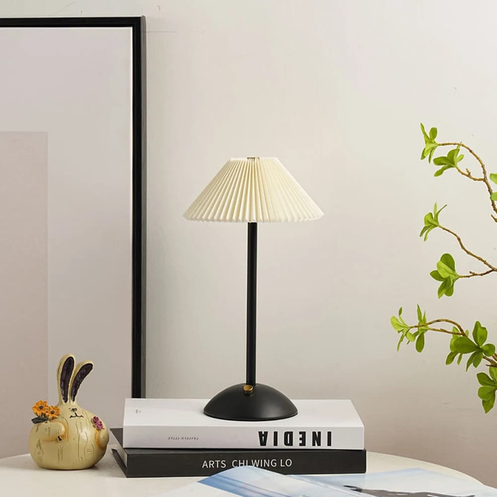 Nordic Bedside Night Light USB Charging Desk Reading Light Modern Style with Metal Base for Bedroom Living Room Decor