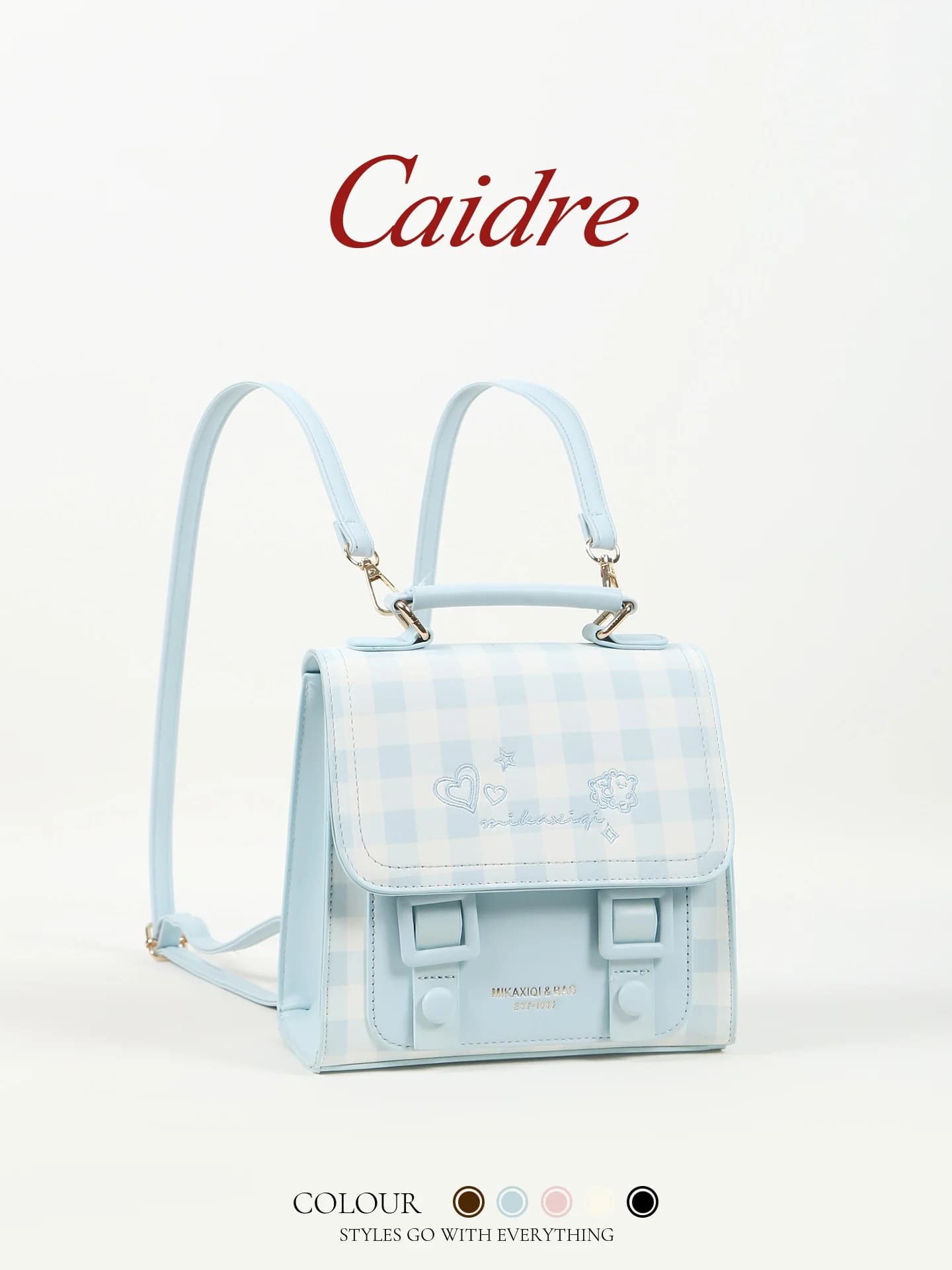 Zaino da donna Caidre Cambridge, leggero, per viaggi, scuola, pendolarismo, studenti, alla moda, nuovo stile 2026, stile coreano