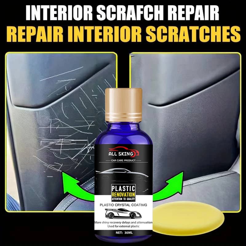 Cera universale per rinfrescare il gomma: riparazione del rivestimento nero di lunga durata, lucidatura per la riparazione della pelle, cura dei dettagli dell'auto idrofobica