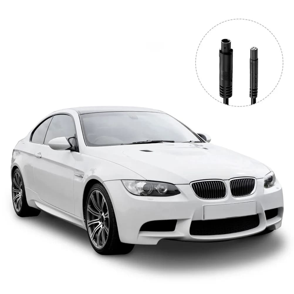 AV Extension Cable 4 Pin (4 Pieces) for Retromarcia Camera, Rear Vision System, Dash Cam, Auto Recorder, Vehicle Accessories