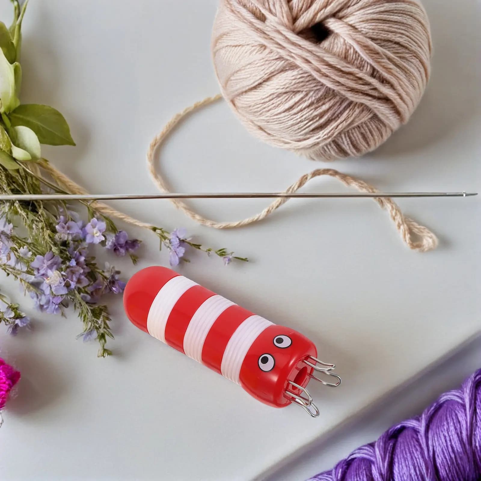 Set of 3 Machines for Plastic Spool Knitting Machines, Manual Weaving Tool, to Realize Knitting Cords, Sweaters and Scarves