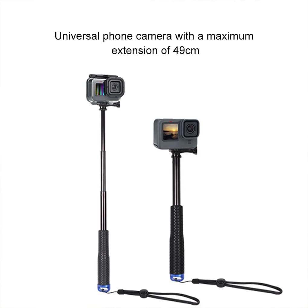 Asta lunga per asta di prolunga per palo selfie in lega di alluminio per Gopro Hero 13 12 11 10 9 8 5 per insta 360 per DJI OSMO Action Camera