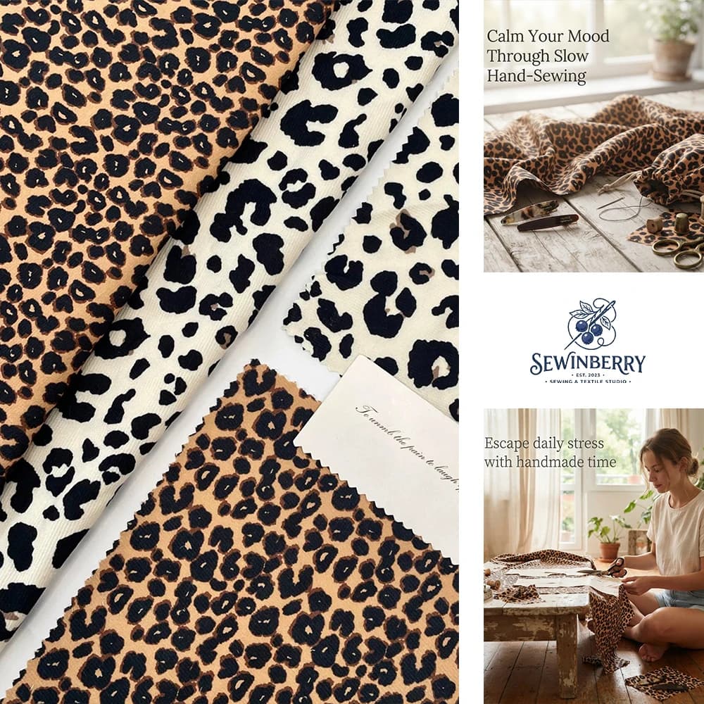 Classic Leopard Print Fabric Stress-Relief DIY Sewing Material For Clothing Patchwork Bag And Home Decoration Craft Supply