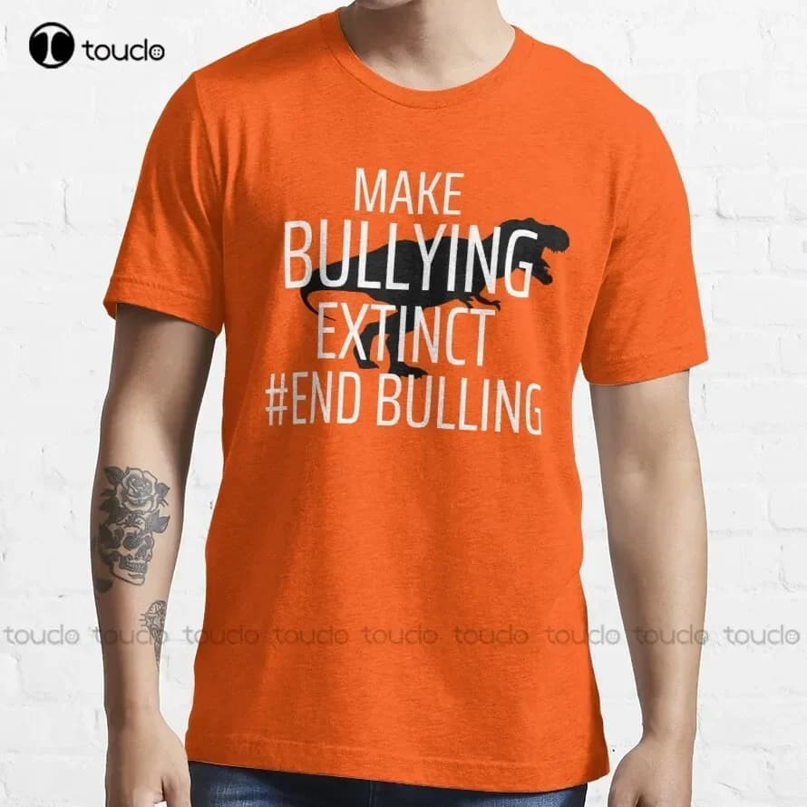 Unity Day Shirt Orange Make Bullying Extinct Anti Bullyinggift Mom And Dadbest Friendsbullying Illustration T-Shirt Golf Shirt
