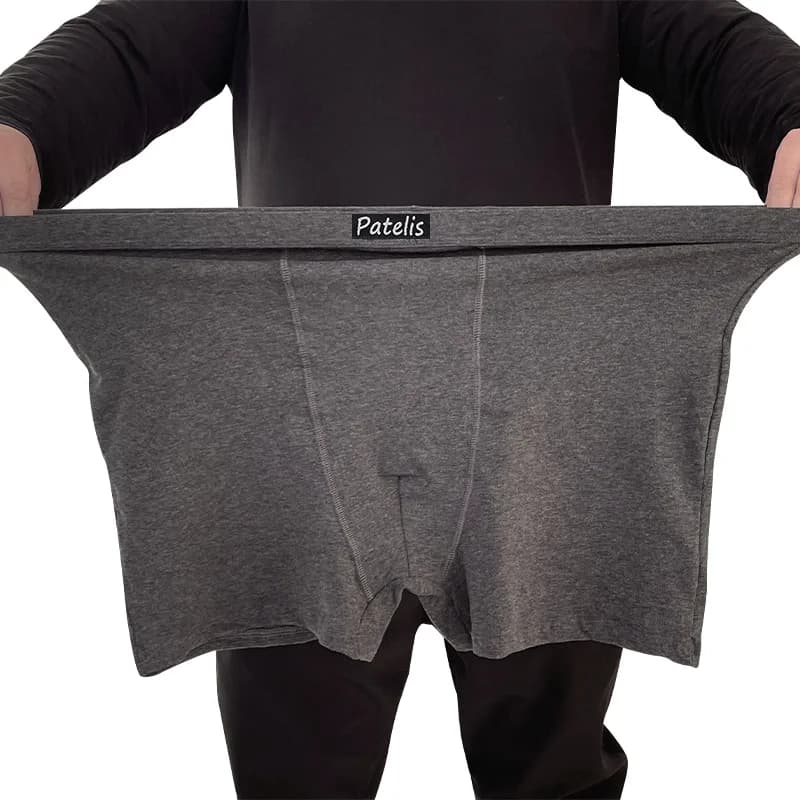 Men's 2026 1/2/3 Set Skin Friendly Cotton Full Figure Boxer Briefs Stretch Loose Big Guy Size 0XL-8XL Daily Underpants