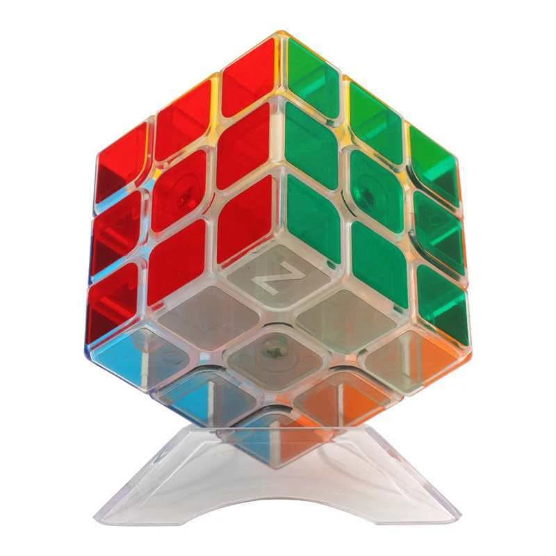 Cubo trasparente 3x3x3 Veloce Liscio Tornitura Educativo Rompicapo Giocattoli per Bambini Ragazzi Ragazze Cubo Mágico Envбик рубик