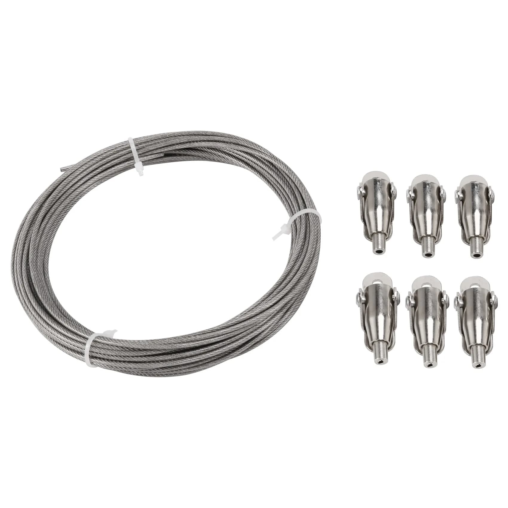 ABZL 10M Stainless Steel Wire Rope PVC Coated Steel Cable Adjustable Curtain Rope Lamp Suspension Picture Wire For Hanging