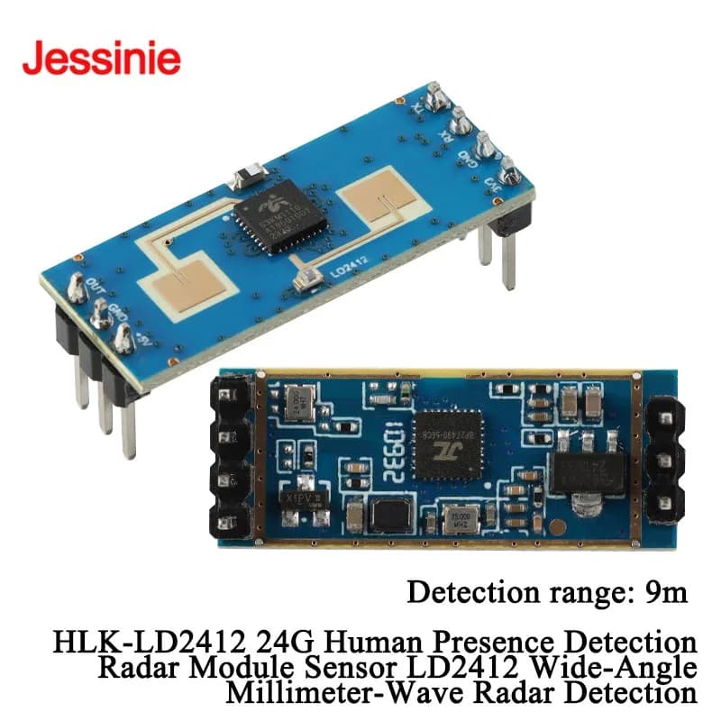 20pz/1pz LD2412 24G HLK-LD2412 Human Presence Radar Sensor Module Millimetriche Grandangolare Detection 9m GPIO UART